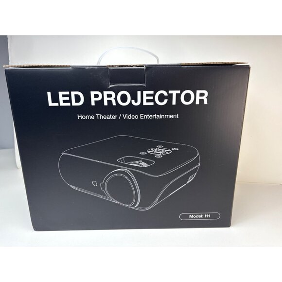 LED Projector H1 Home Theater Video Entertainment HDMI USB 110-240V Model H1 Rem - Picture 6 of 8